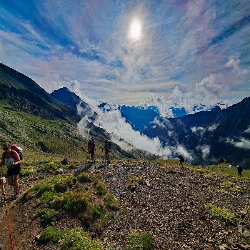 séjour-aventure-trekking-tour du vieux chaillol- col de coste belle séjour itinérant tour du vieux Chaillol vallon du tourrond